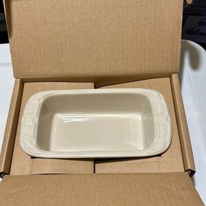 Longaberger Small Loaf Dish in Ivory